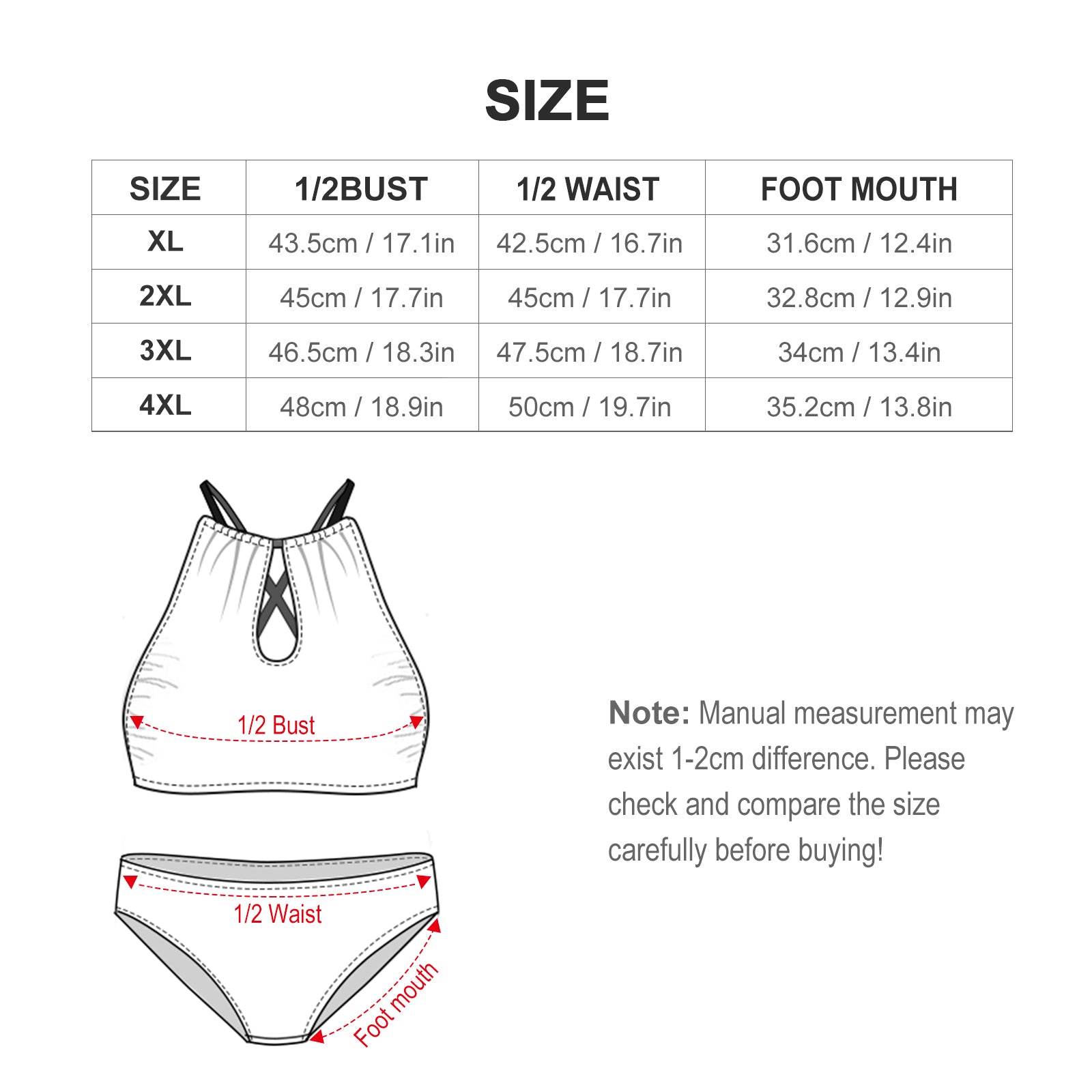 Plus Size Pastel Floral and Skulls Two-piece Swimsuit - DeRose Seasonal