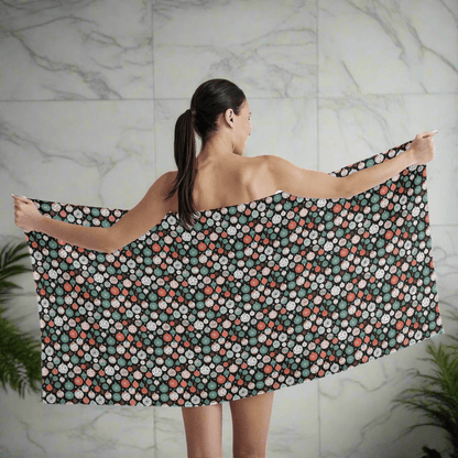 Colorful Ornament Bath Towel - DeRose Seasonal