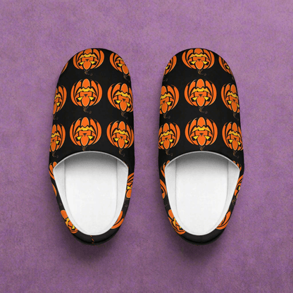 Men's Indoor Halloween Jack-O-Lantern Slippers - DeRose Seasonal
