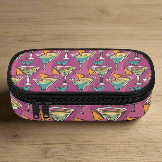 Artini Martini 3-Layer Pencil and Cosmetic Case - DeRose Seasonal