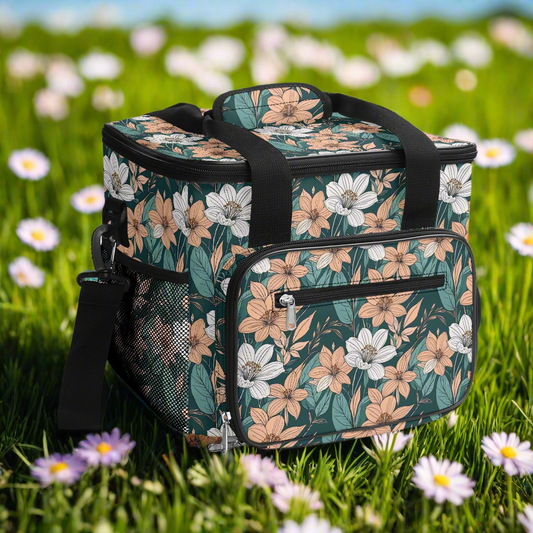 Pastel Floral Insulated Leakproof Cooler Bag Lunch Box