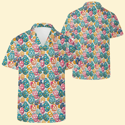 Festive Egg Men's Casual Hawaiian Shirt - DeRose Seasonal