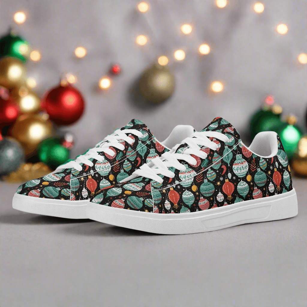Big Ornament Adult Lightweight Brand Low Top Leather Shoes - DeRose Seasonal