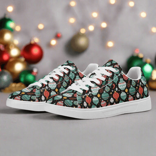 Big Ornament Adult Lightweight Brand Low Top Leather Shoes - DeRose Seasonal