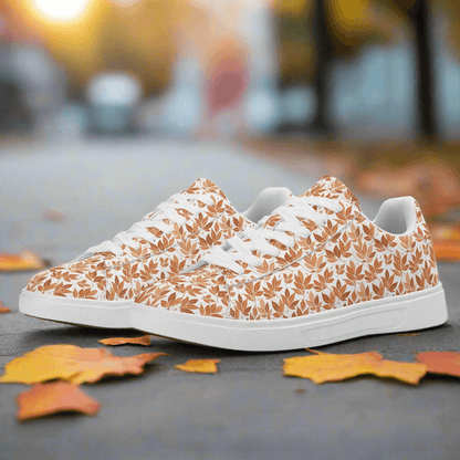 Autumn Leaves Adult Lightweight Brand Low Top Leather Shoes - DeRose Seasonal