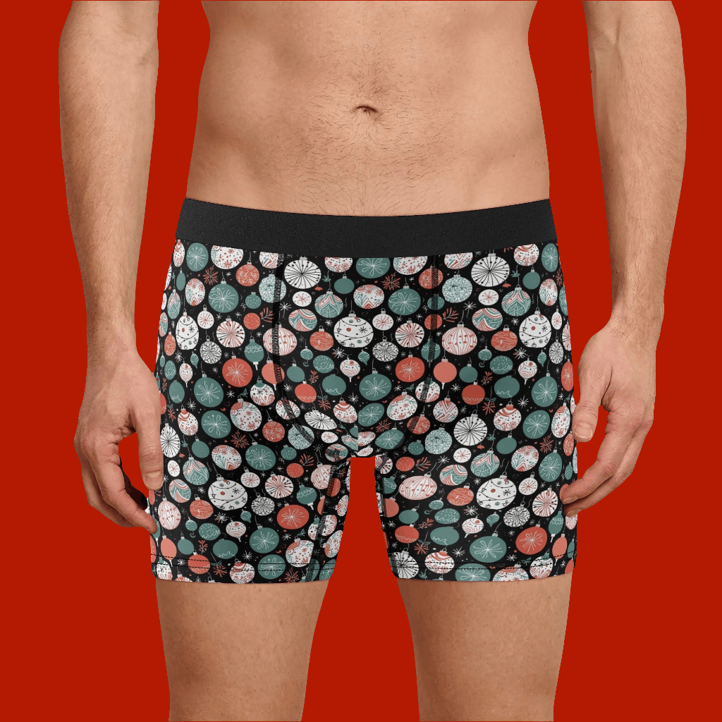 Men's Classic Colorful Ornament Stretch Trunks & Underwear - DeRose Seasonal