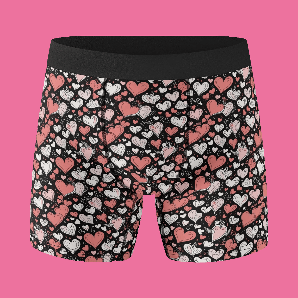 Colorful Hearts Men's Classic Stretch Trunks & Underwear - DeRose Seasonal