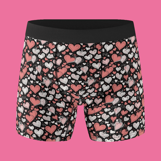 Colorful Hearts Men's Classic Stretch Trunks & Underwear - DeRose Seasonal