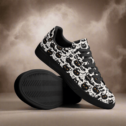 Crazy Cat Lady Adult Lightweight Brand Low Top Leather Shoes - DeRose Seasonal