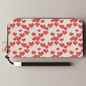 Minimal Hearts Women's Leather Zipper Wristlet Wallet - DeRose Seasonal