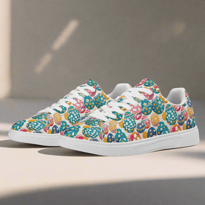 Festive Egg Adult Lightweight Brand Low Top Leather Shoes - DeRose Seasonal