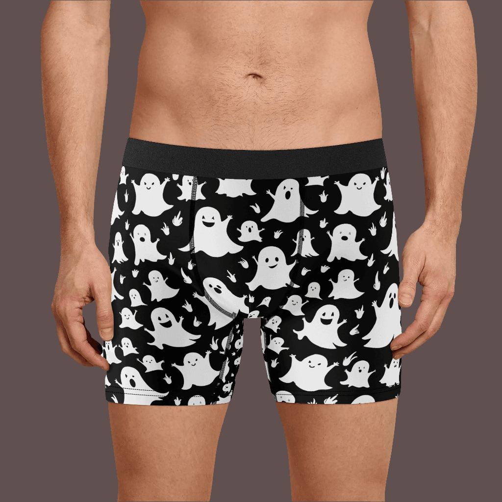 Men's Classic Spooky Ghost Stretch Trunks & Underwear - DeRose Seasonal