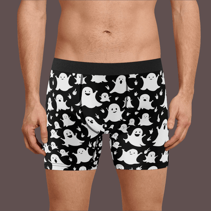 Men's Classic Spooky Ghost Stretch Trunks & Underwear - DeRose Seasonal
