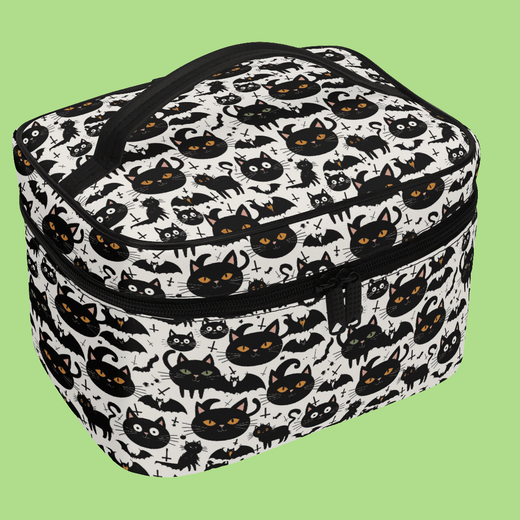 Crazy Cat Lady Leather Cosmetic Bag - DeRose Seasonal