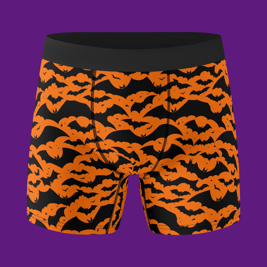 Men's Classic Halloween Bats Stretch Trunks & Underwear - DeRose Seasonal