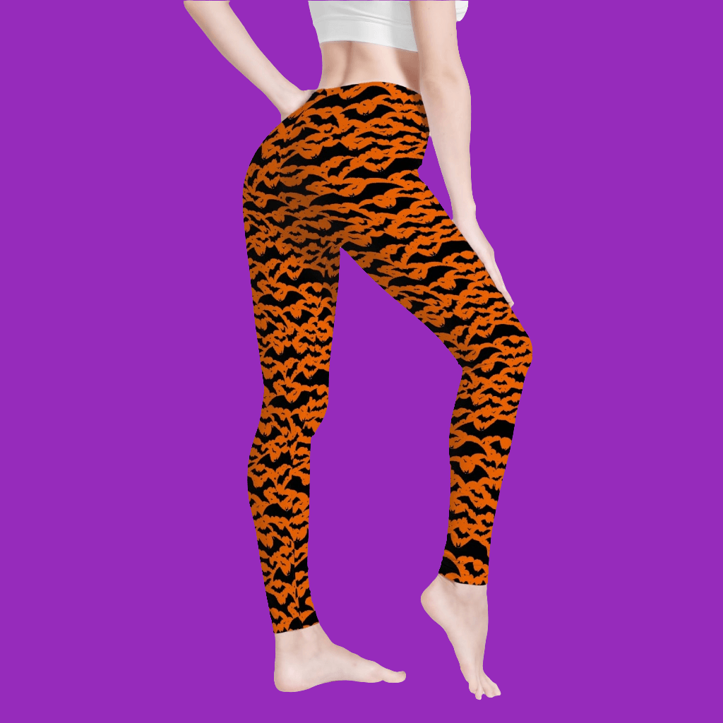 Halloween Bats Women's Yoga Pants - DeRose Seasonal