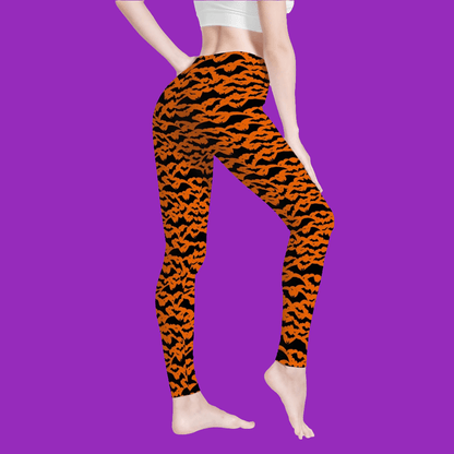 Halloween Bats Women's Yoga Pants - DeRose Seasonal