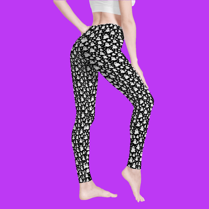 Spooky Ghost Women's Yoga Pants - DeRose Seasonal
