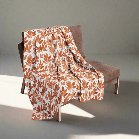 Autumn Leaves Fleece Blanket - 3 sizes - DeRose Seasonal