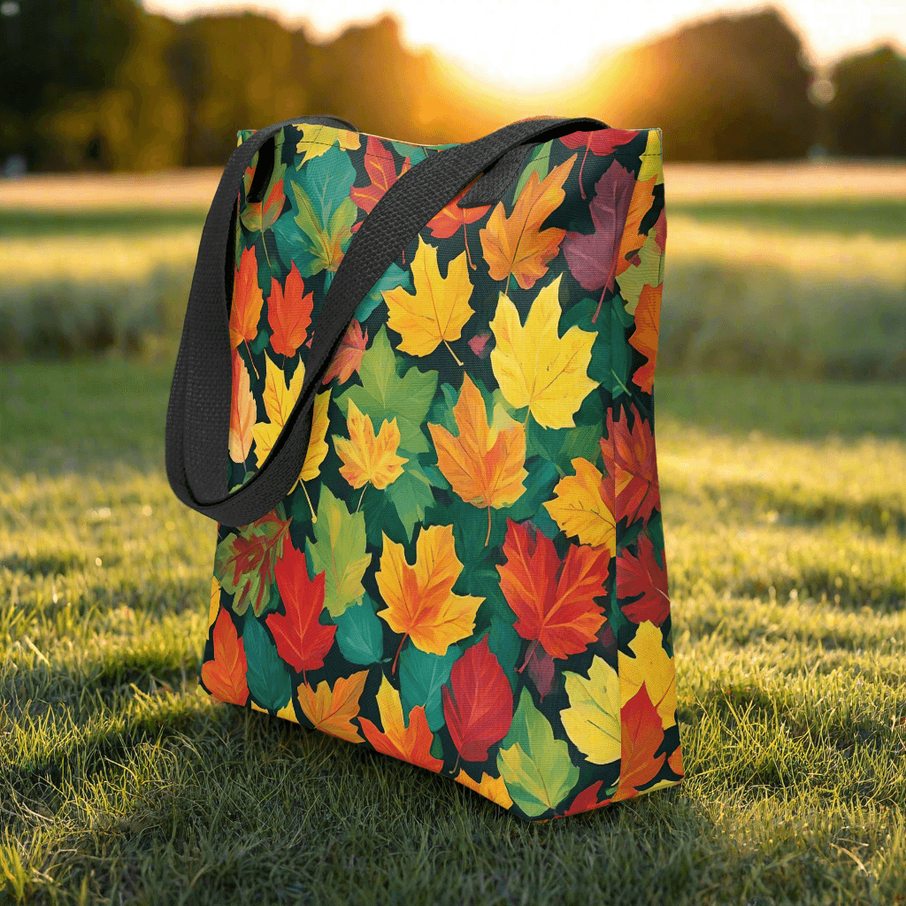 Colorful Leaves Polyester Tote bag - DeRose Seasonal