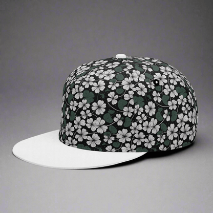 White Clovers Unisex Classic Snapbacks - DeRose Seasonal