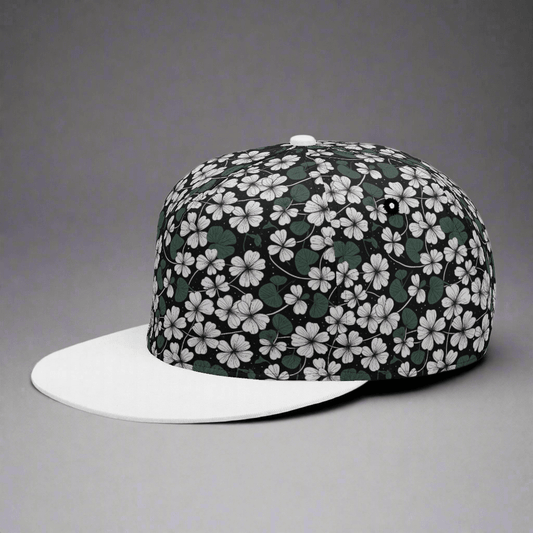 White Clovers Unisex Classic Snapbacks - DeRose Seasonal