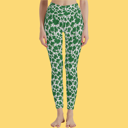 Little clovers Women's Polyester Yoga pants Leggings - DeRose Seasonal