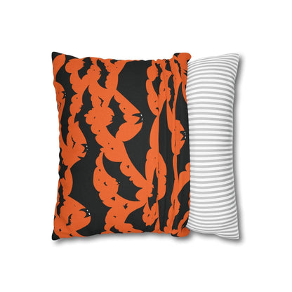 Halloween Bats Spun Polyester Square Pillowcase - DeRose Seasonal