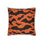 Halloween Bats Spun Polyester Square Pillowcase - DeRose Seasonal