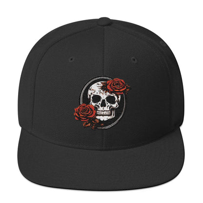 Snapback Skull and Rose Hat - DeathDrip Branding - DeRose Seasonal