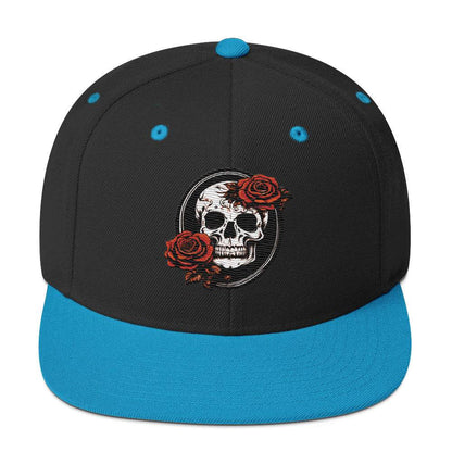 Snapback Skull and Rose Hat - DeathDrip Branding - DeRose Seasonal