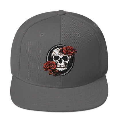 Snapback Skull and Rose Hat - DeathDrip Branding - DeRose Seasonal