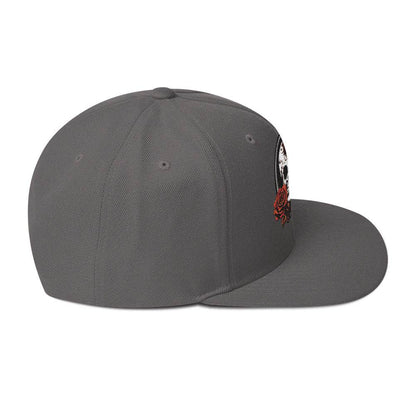 Snapback Skull and Rose Hat - DeathDrip Branding - DeRose Seasonal