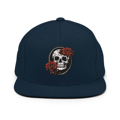 Snapback Skull and Rose Hat - DeathDrip Branding - DeRose Seasonal
