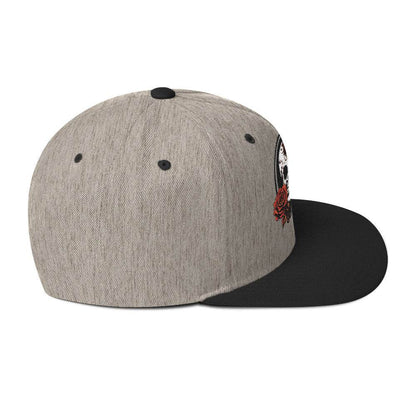 Snapback Skull and Rose Hat - DeathDrip Branding - DeRose Seasonal