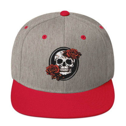 Snapback Skull and Rose Hat - DeathDrip Branding - DeRose Seasonal