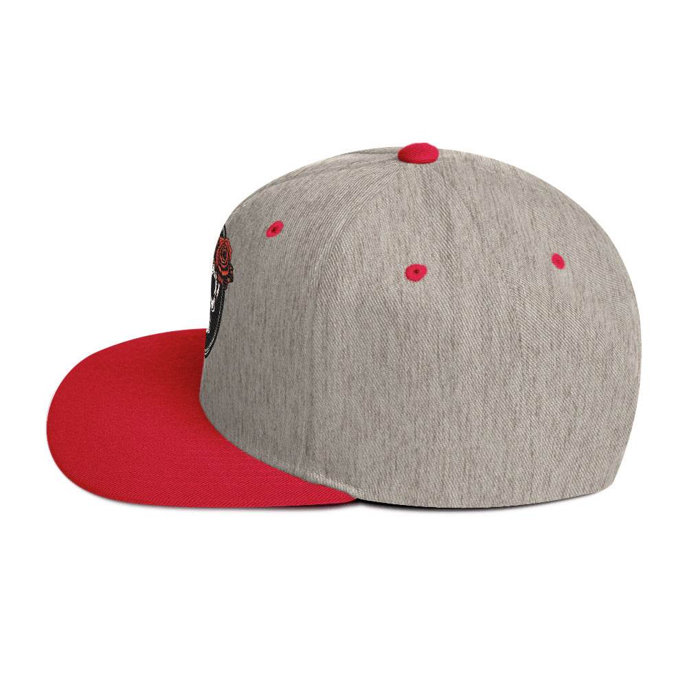 Snapback Skull and Rose Hat - DeathDrip Branding - DeRose Seasonal