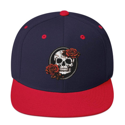 Snapback Skull and Rose Hat - DeathDrip Branding - DeRose Seasonal