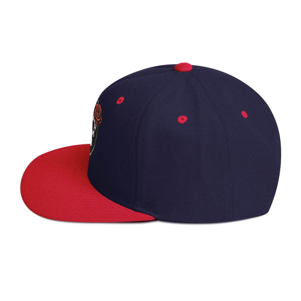 Snapback Skull and Rose Hat - DeathDrip Branding - DeRose Seasonal