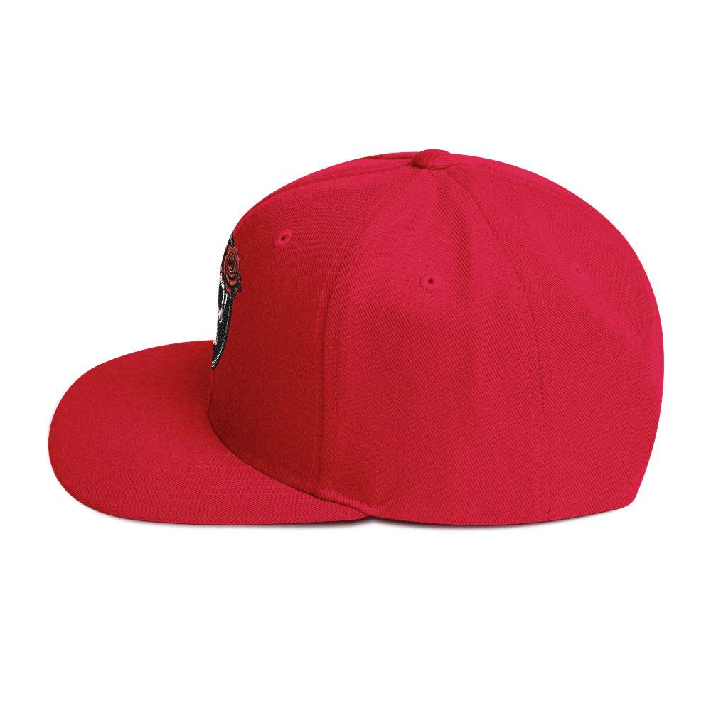 Snapback Skull and Rose Hat - DeathDrip Branding - DeRose Seasonal