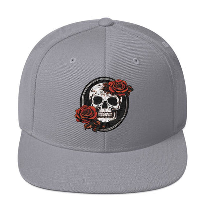 Snapback Skull and Rose Hat - DeathDrip Branding - DeRose Seasonal