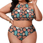 Plus Size Big Shells and Stars Two-piece Swimsuit - DeRose Seasonal