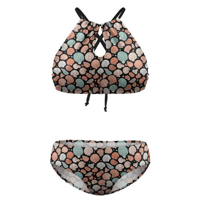 Plus Size Seashells Two-piece Swimsuit - DeRose Seasonal