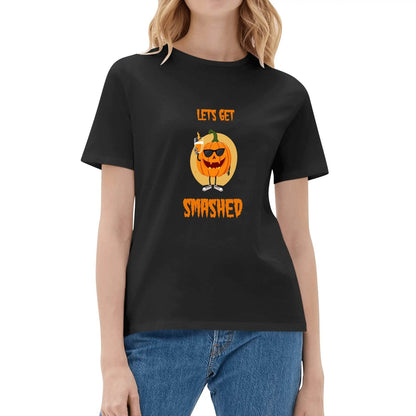 Let's Get Smashed Women's Cotton T-Shirt - DeRose Seasonal